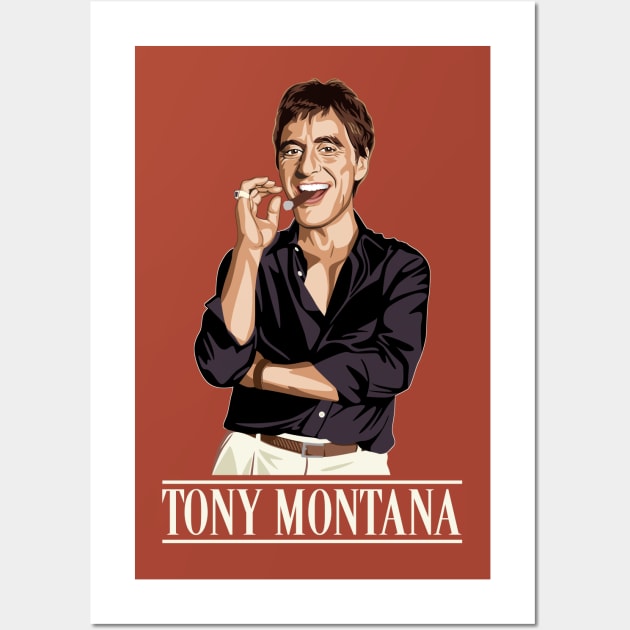 Tony Montana Wall Art by Tiro1Linea